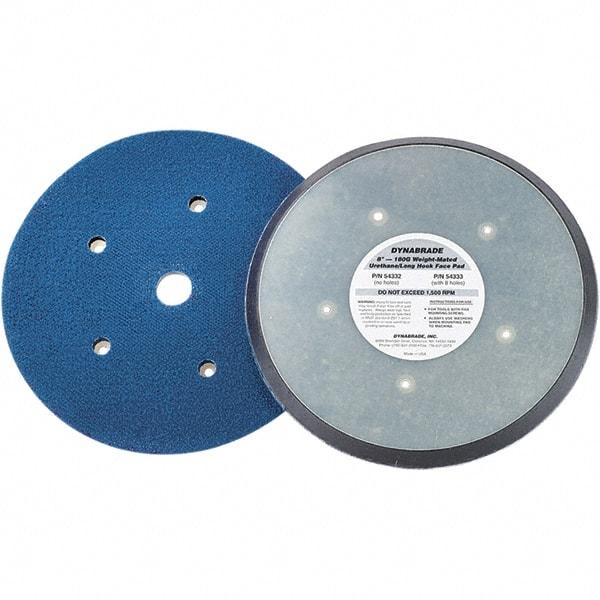 Dynabrade - 8" Diam Hook & Loop Disc Backing Pad - Medium Density, 13,000 RPM - Apex Tool & Supply