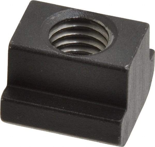 HALDER - M10 Tapped Through T Slot Nut - 11.6mm Slot Width, 18 x 7mm Base Width x Height, 18 x 14mm OAL x Height - Apex Tool & Supply