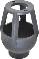 Watts - 3/4 to 1" Fit, 3-1/4" Diam, Air Gap Drain - 4-7/8" High, Cast Iron - Apex Tool & Supply