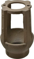 Watts - 1-1/4 to 3" Fit, 4-3/8" Diam, Air Gap Drain - 6-3/4" High, Cast Iron - Apex Tool & Supply