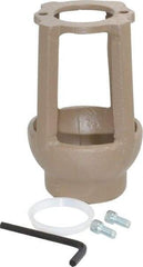 Watts - 1-1/4 to 2" Fit, 4-3/8" Diam, Air Gap Drain - 6-3/4" High, Cast Iron - Apex Tool & Supply