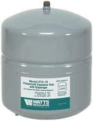 Watts - 2.5 Gallon Capacity, 4.5 Gallon Tank, 11 Inch Diameter, 14 Inch High, 1/2 Inch Port, Expansion Tank - Steel, Polymer Coating - Apex Tool & Supply