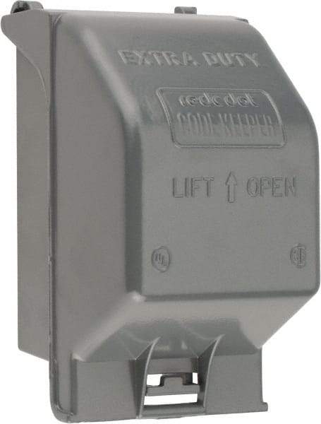 Thomas & Betts - Electrical Outlet Box Aluminum Receptacle Cover - Includes Gasket & Screw - Apex Tool & Supply