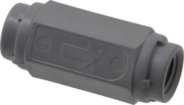 Specialty Mfr - 1/4" PVC Check Valve - Inline, FNPT x FNPT, 125 WOG - Apex Tool & Supply