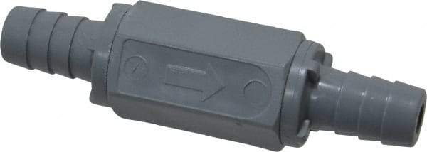Specialty Mfr - 1/2" PVC Check Valve - Inline, Barb x Barb, 125 WOG - Apex Tool & Supply