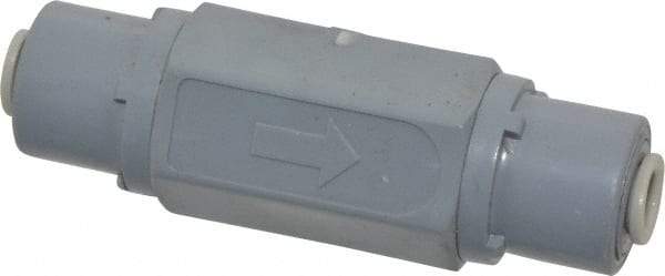 Specialty Mfr - 1/4" PVC Check Valve - Inline, Push To Connect x Push To Connect, 125 WOG - Apex Tool & Supply