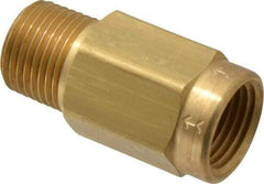 Specialty Mfr - 1/2" Brass Check Valve - Inline, FNPT x MNPT, 500 WOG - Apex Tool & Supply