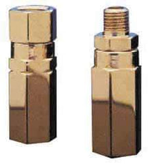 Specialty Mfr - 3/8" Brass Check Valve - Inline, FNPT x MNPT, 3,000 WOG - Apex Tool & Supply