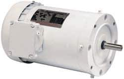 US Motors - 7-1/2 hp, TEFC Enclosure, No Thermal Protection, 1,760 RPM, 208-230/460 Volt, 60 Hz, Three Phase Energy Efficient Motor - Size 213 Frame, C-Face Mount, 1 Speed, Ball Bearings, 20.1-18.3/9.1 Full Load Amps, F Class Insulation, Reversible - Apex Tool & Supply
