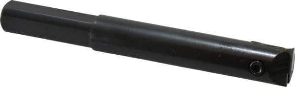 APT - 5/8" Min Bore Diam, 4-1/2" OAL, 1/2" Shank Diam, Indexable Boring Bar - 3" Max Bore Depth, TPG 221 Insert, Screw Holding Method - Apex Tool & Supply