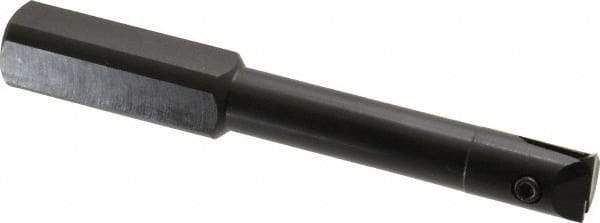 APT - 5/8" Min Bore Diam, 5" OAL, 3/4" Shank Diam, Indexable Boring Bar - 3" Max Bore Depth, TPG 221 Insert, Screw Holding Method - Apex Tool & Supply
