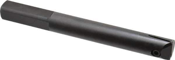 APT - 13/16" Min Bore Diam, 6-1/2" OAL, 3/4" Shank Diam, Indexable Boring Bar - 4-1/2" Max Bore Depth, TPG 321 Insert, Screw Holding Method - Apex Tool & Supply