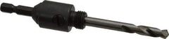Starrett - 9/16 to 1-3/16" Tool Diam Compatibility, Straight Shank, Stainless Steel Integral Pilot Drill, Hole Cutting Tool Arbor - 1/4" Min Chuck, Hex Shank Cross Section, Threaded Shank Attachment, For SH, DH, CT & D Hole Saws - Apex Tool & Supply