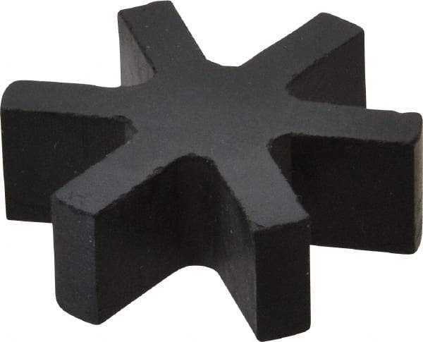 Boston Gear - 5/8" Max Bore Diam, FC12 Coupling Size, Flexible 3-Jaw Insert Coupling - 1-1/4" OD, Rubber, Order 2 Hubs & 1 Insert for Complete Coupling - Apex Tool & Supply