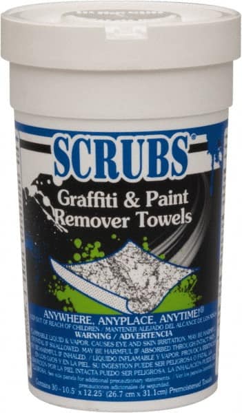 Scrubs - Center Pull Bucket/Canister of Wipes Graffiti/Vandal Mark Remover - Apex Tool & Supply