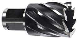 Milwaukee Tool - 1-11/16" Diam x 1" Deep High Speed Steel Annular Cutter - Apex Tool & Supply