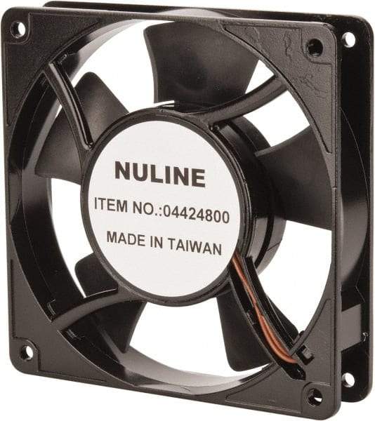 Value Collection - 115 Volts, AC, 81 CFM, Square Tube Axial Fan - 0.15 Amp Rating, 2,600 to 3,600 RPM, 4.7" High x 4.7" Wide x 1" Deep - Apex Tool & Supply