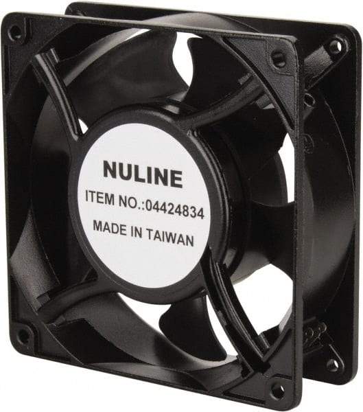 Value Collection - 230 Volts, AC, 105 CFM, Square Tube Axial Fan - 0.12 Amp Rating, 2,600 to 3,100 RPM, 4.7" High x 4.7" Wide x 1-1/2" Deep - Apex Tool & Supply