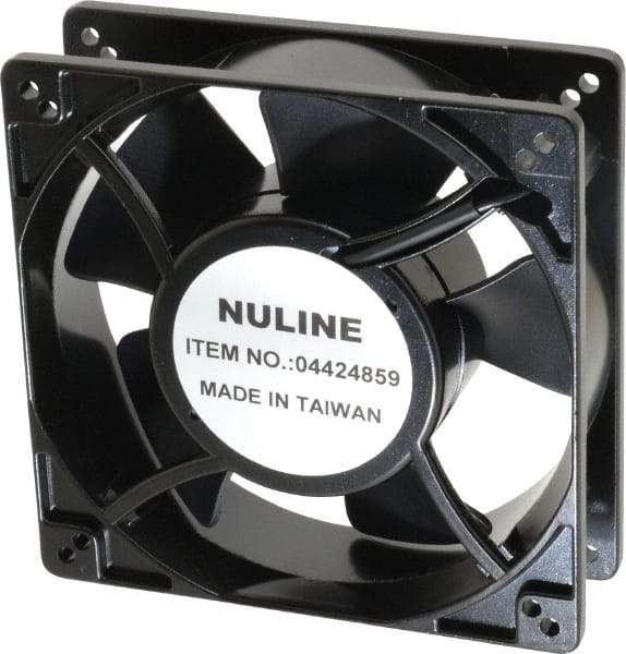 Value Collection - 230 Volts, AC, 130 CFM, Square Tube Axial Fan - 0.19 Amp Rating, 2,650 to 3,100 RPM, 5" High x 5" Wide x 1-1/2" Deep - Apex Tool & Supply