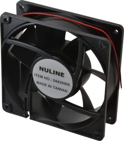 Value Collection - 48 Volts, DC, 145 CFM, Square Tube Axial Fan - 0.4 Amp Rating, 2,600 to 2,900 RPM, 4.7" High x 4.7" Wide x 1-1/2" Deep - Apex Tool & Supply
