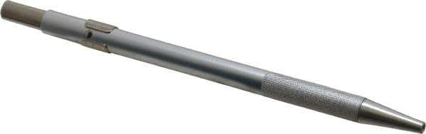 Made in USA - 5-1/2" OAL Retractable Pocket Scriber - Aluminum with Hardened Steel Point - Apex Tool & Supply