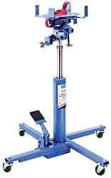 OTC - 1,000 Lb Capacity Pedestal Transmission Jack - 34-1/2 to 75" High, 41" Chassis Width x 41" Chassis Length - Apex Tool & Supply