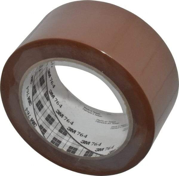 3M - Brown Solid Color Vinyl Tape - 2" Wide x 108' Long x 0.005" Thick, General Traffic - Apex Tool & Supply