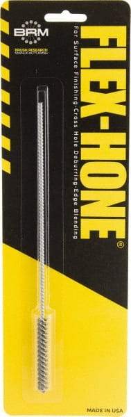 Brush Research Mfg. - 1/4" to 0.276" Bore Diam, 180 Grit, Zirconia Alumina Flexible Hone - Fine, 8" OAL - Apex Tool & Supply