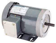 Marathon Electric - 1 Max hp, 3,450 Max RPM, Electric AC DC Motor - 208-230/460 V Input, Three Phase, 56C Frame, 0.62" Shaft Diam - Apex Tool & Supply