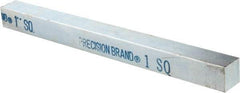 Precision Brand - 12" Long x 1" High x 1" Wide, Zinc-Plated Key Stock - Low Carbon Steel - Apex Tool & Supply