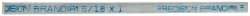 Precision Brand - 12" Long x 1/2" High x 5/16" Wide, Zinc-Plated Key Stock - Low Carbon Steel - Apex Tool & Supply