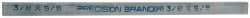 Precision Brand - 12" Long x 5/8" High x 3/8" Wide, Zinc-Plated Key Stock - Low Carbon Steel - Apex Tool & Supply