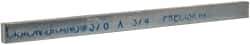 Precision Brand - 12" Long x 3/4" High x 3/8" Wide, Zinc-Plated Key Stock - Low Carbon Steel - Apex Tool & Supply