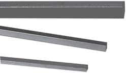 Precision Brand - 12" Long, Plain Key Stock Assortment - Low Carbon Steel - Apex Tool & Supply