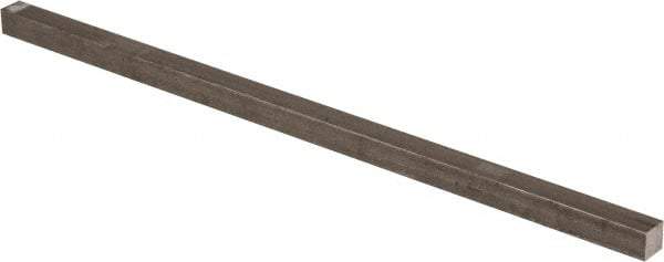 Precision Brand - 12" Long x 7/16" High x 7/16" Wide, Plain Key Stock - Low Carbon Steel - Apex Tool & Supply