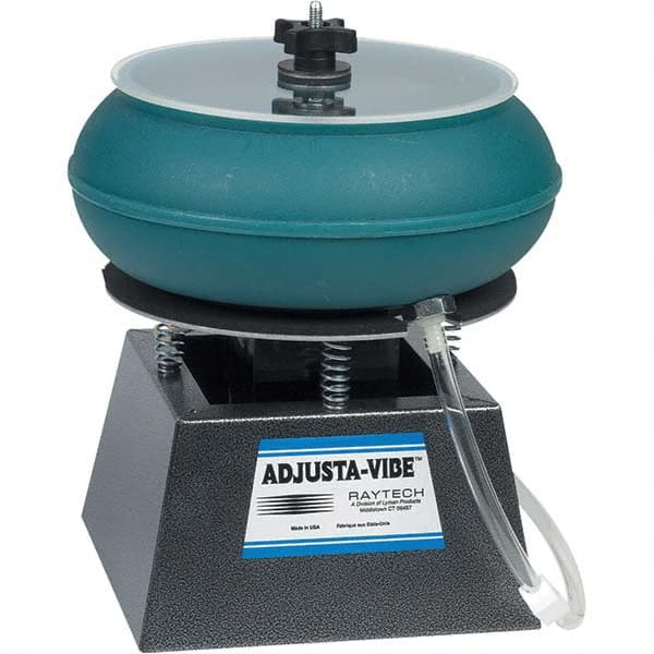 Raytech - Vibratory Tumblers Volume Capacity: 0.18 Cu. Ft. Wet/Dry Operation: Wet - Apex Tool & Supply
