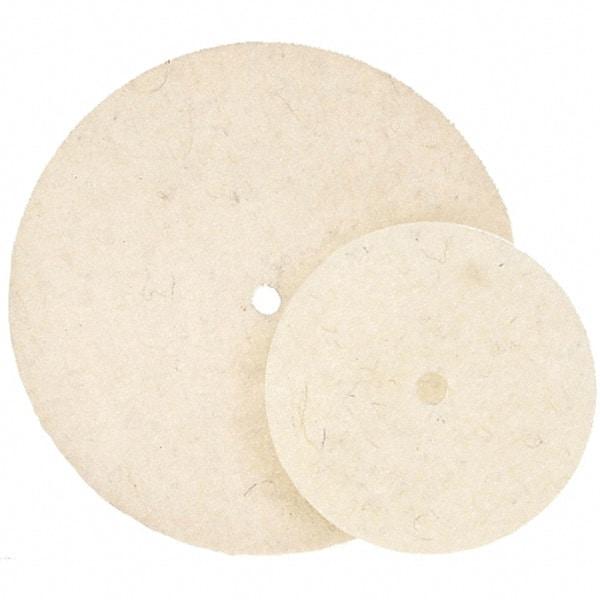 WALTER Surface Technologies - 7" Diam, Unmounted Buffing Wheel - Hook & Loop Felt Disc, High Density Density - Apex Tool & Supply