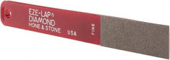 Eze Lap - Fine, 2" Length of Cut, Single End Diamond Hone - 600 Grit, 3/4" Wide x 3/16" High - Apex Tool & Supply