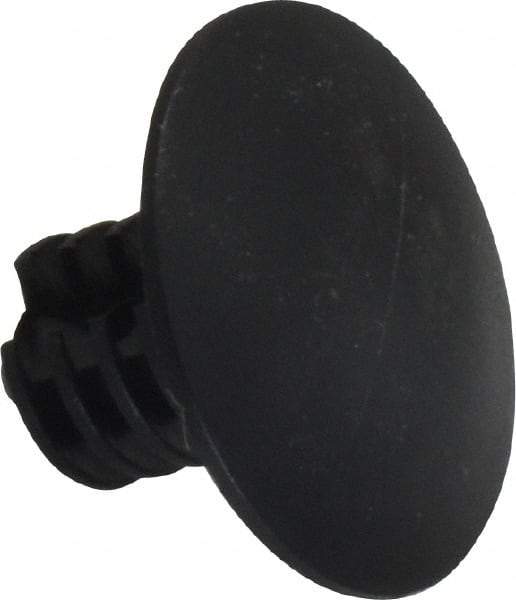 Made in USA - 1/4" to 1/4" Hole Diam, Ratchet Shank, Nylon Panel Rivet - 7/16" Length Under Head, 0.105" to 0.3" Material Thickness, 0.7" Head Diam - Apex Tool & Supply
