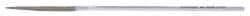 Strauss - 5-1/2" OAL Coarse Half Round Needle Diamond File - 11/64" Wide x 1/16" Thick, 1-5/8 LOC, 181 Grit - Apex Tool & Supply