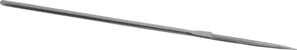 Strauss - 5-1/2" OAL Fine Barrette Needle Diamond File - 5/32" Wide x 1/16" Thick, 1-5/8 LOC, 91 Grit - Apex Tool & Supply