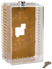 White-Rodgers - Plastic Dual Base, Thermostat Guard - 6-3/8" Inside Width x 3-1/4" Inside Depth x 3-1/2" Inside Height - Apex Tool & Supply