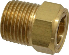 Trico - 1" Sight Diam, 1/2" Thread, 1-3/32" OAL, Viewport Sight Glass & Flow Sight - 7/8" Hex Head, Without Baffle - Apex Tool & Supply