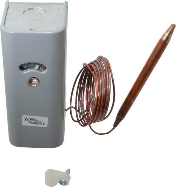 White-Rodgers - Refrigeration Temperature Controls Capillary Length: 8 Ft. Differential: Adjustable 4.5 to 40 F - Apex Tool & Supply