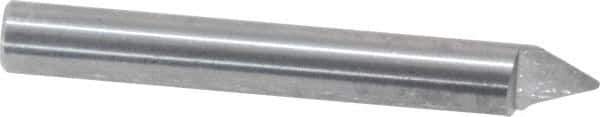 Onsrud - 60° Incl Angle, 1/4" Shank Diam, 2" OAL, 0.04" Cut Diam, Conical Engraving Cutter - 1/2" LOC, 0.04" Tip Diam, 1 Flute, Right Hand Cut, Solid Carbide, Uncoated - Apex Tool & Supply