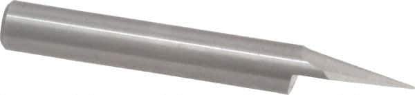 Onsrud - 30° Incl Angle, 1/4" Shank Diam, 2" OAL, 0.04" Cut Diam, Conical Engraving Cutter - 1/2" LOC, 0.04" Tip Diam, 1 Flute, Right Hand Cut, Solid Carbide, Uncoated - Apex Tool & Supply