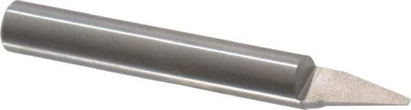 Onsrud - 30° Incl Angle, 1/4" Shank Diam, 1-1/2" OAL, 0.06" Cut Diam, Conical Engraving Cutter - 1/2" LOC, 0.06" Tip Diam, 1 Flute, Right Hand Cut, Solid Carbide, AlTiN Finish - Apex Tool & Supply