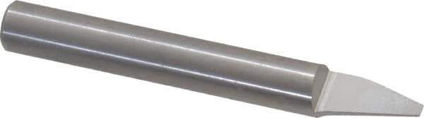 Onsrud - 30° Incl Angle, 1/4" Shank Diam, 1-1/2" OAL, 0.09" Cut Diam, Conical Engraving Cutter - 1/2" LOC, 0.09" Tip Diam, 1 Flute, Right Hand Cut, Solid Carbide, Amorphous Diamond Finish - Apex Tool & Supply