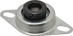 Value Collection - 3/4" ID, 1.2205" OAL x 4-1/2" OAH 2-Bolt Flange - 1,650 Lb Static Cap, 2,830 Lb Dyn Cap, 3-3/8" Btw Mnt Hole Ctrs, Stamped Steel Rubber Mount - Apex Tool & Supply