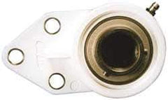 Value Collection - 3/4" ID, 1-1/4" OAL x 4-11/32" OAH 3 Bolt Flange Mounted Bearing - 1,495 Lb Static Cap, 2,877 Lb Dyn Cap, 1-1/2" Btw Mnt Hole Ctrs, Stainless Steel - Apex Tool & Supply